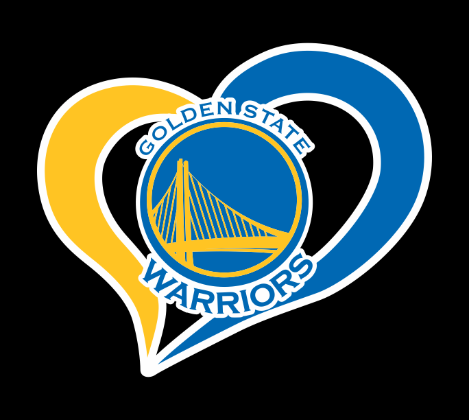 Golden State Warriors Heart Logo iron on paper